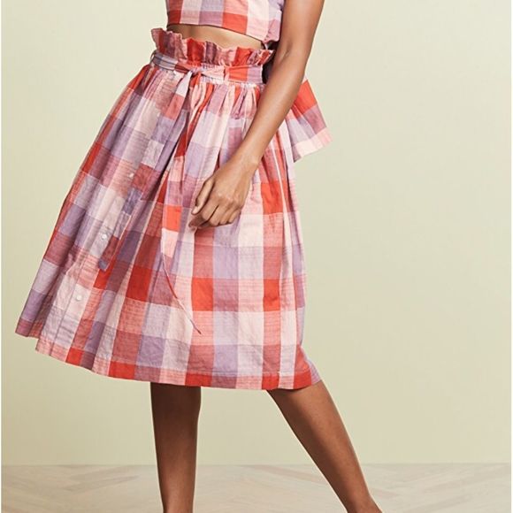 ❌SOLD❌English Factory checkered skirt - Picture 1 of 4